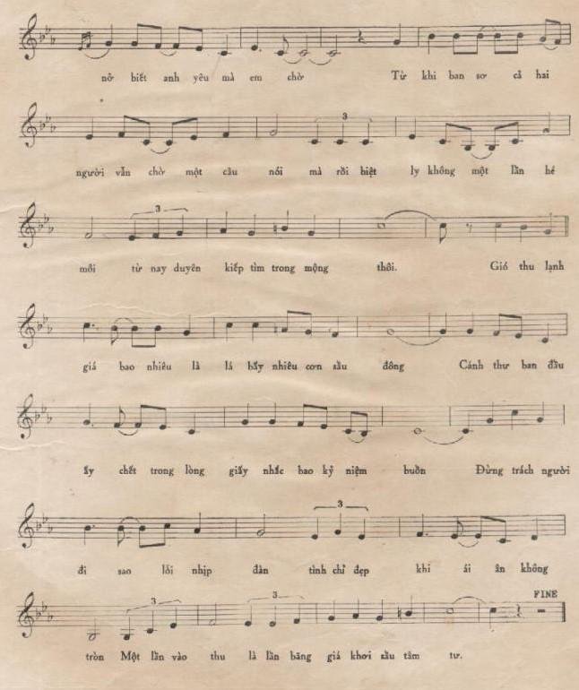 Sheet nhạc Chuyến Đò Không Em 2